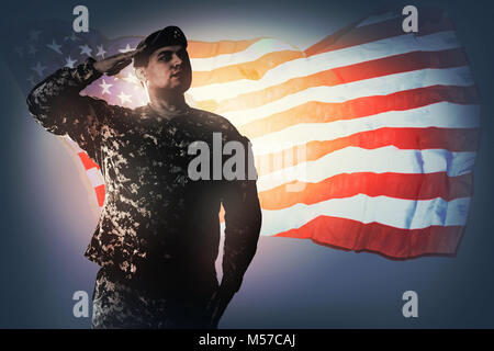 Ehrenkompanie der nationalen Flagge Stockfoto