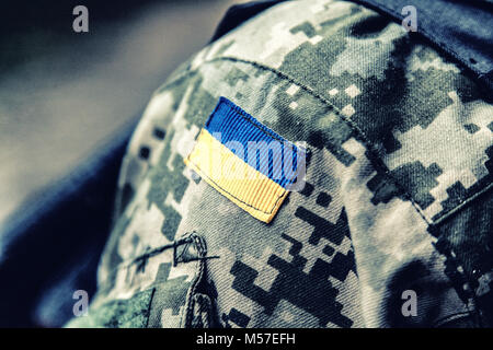 Ukrainische militärische chevron Stockfoto