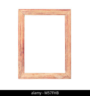 Einfache Holz- Bilderrahmen Stockfoto