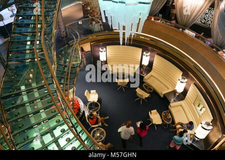 Auf Kreuzfahrtschiff Niew Amsterdam, Karibik und Florida Stockfoto