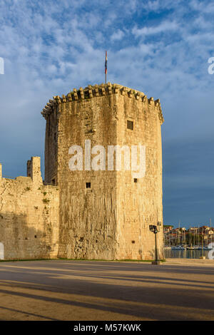 Die Festung Kamerlengo veriga Turm, Schloss, Trogir, Kroatien Stockfoto