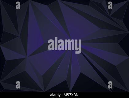 Dark Blue Low Poly Vorlage. Eine elegante helle Abbildung mit Farbverlauf. Eine völlig neue Vorlage für Ihr Business Design. 10 eps Stock Vektor