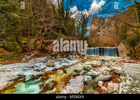 Loytra Pozar Hot Springs, eine der beliebtesten Reiseziel in Griechenland Stockfoto