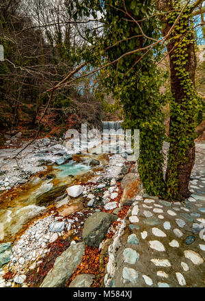 Loytra Pozar Hot Springs, eine der beliebtesten Reiseziel in Griechenland Stockfoto