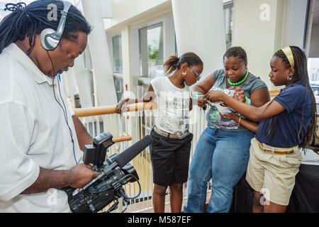 Miami Florida, Arscht Performing Arts Center, Zentrum, The Miami Herald Spelling Bee, Test, Prüfung, Wettbewerb, Schwarze Schwarze Afrikanische Afrikaner ethnische Minderheit, A Stockfoto