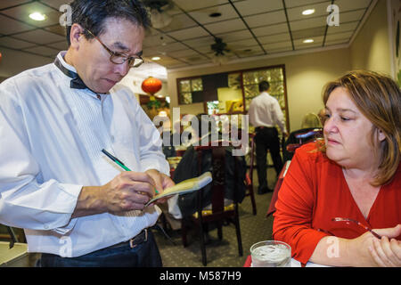 Miami Beach Florida, Yeungs Chinese, Restaurant Restaurants Essen Essen Essen Essen essen Café Cafés Bistro, Essen, Essen, Asiaten ethnischen Einwanderer Stockfoto