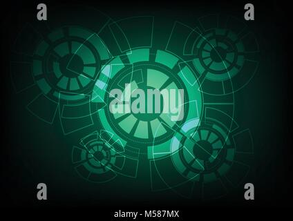 Abstract Vector Hintergrund Technologie Konzept. Stock Vektor