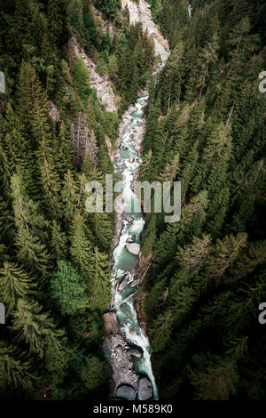 Arial Aufnahmen in der Schweiz unterwegs Stockfoto