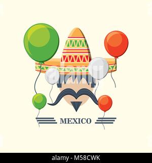 Mexiko Konzept Design Stock Vektor