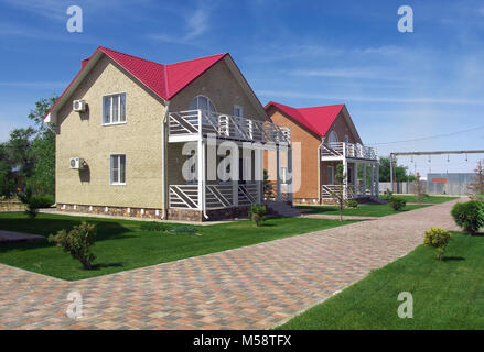 Elton, Russland - Juni 01, 2014, Linie Cottage Resort "ELTON" Gebiet Wolgograd Stockfoto