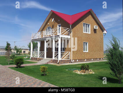 Elton, Russland - Juni 01, 2014, neues Ferienhaus in Resort "ELTON" Gebiet Wolgograd Stockfoto