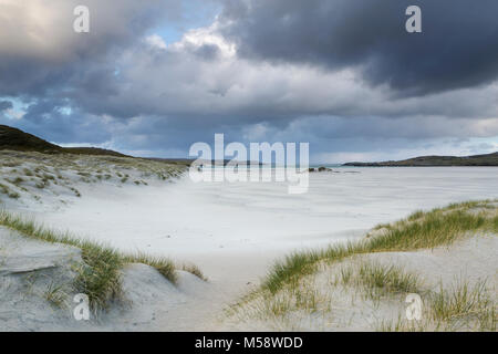 Uig Sands oder ardroil Strand, Insel Lewis, Äußere Hebriden, Schottland, Großbritannien Stockfoto