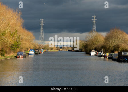 Gloucester-Sharpness Ship Canal, Saul Junction, Gloucestershire, VEREINIGTES KÖNIGREICH Stockfoto