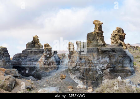 El Mojon vulkanischen Statuen auf der Kanarischen Inseln, Lanzarote Stockfoto