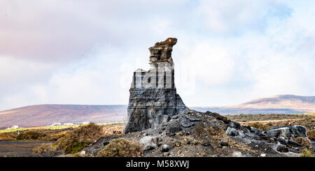 El Mojon vulkanischen Statuen auf der Kanarischen Inseln, Lanzarote Stockfoto