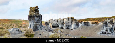 El Mojon vulkanischen Statuen auf der Kanarischen Inseln, Lanzarote Stockfoto