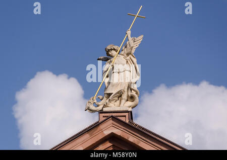 Eberbach am Neckar, St. Johannes Nepomuk Kirche, Baden-Württemberg, Deutschland Stockfoto