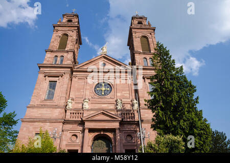 Eberbach am Neckar, St. Johannes Nepomuk Kirche, Baden-Württemberg, Deutschland Stockfoto