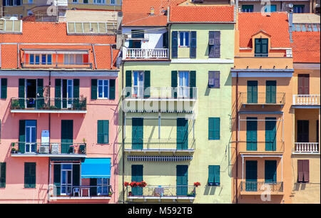 Alten cognac Gebäude der Stadt Imperia in Ligurien (Italien) Stockfoto