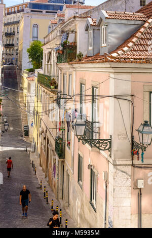 Barrio Alto Nachbarschaft, Lissabon, Portugal Stockfoto