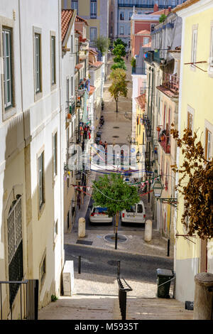 Barrio Alto Nachbarschaft, Lissabon, Portugal Stockfoto