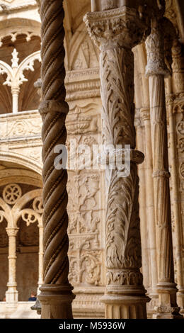 Mosteiro dos Jeronimos Kloster, Stadtteil Belem, Lissabon, Portugal Stockfoto