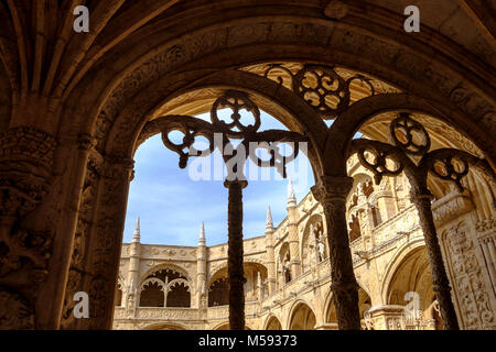 Mosteiro dos Jeronimos Kloster, Stadtteil Belem, Lissabon, Portugal Stockfoto