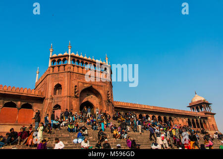 Jama Masjid, Alt-Delhi, Indien Stockfoto