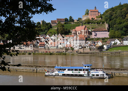 Hirschhorn am Neckar, Baden-Württemberg, Deutschland Stockfoto