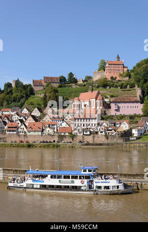 Hirschhorn am Neckar, Baden-Württemberg, Deutschland Stockfoto