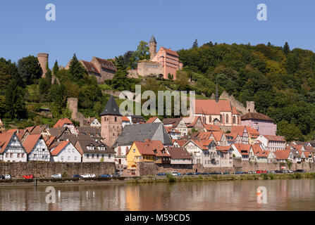 Hirschhorn am Neckar, Baden-Württemberg, Deutschland Stockfoto