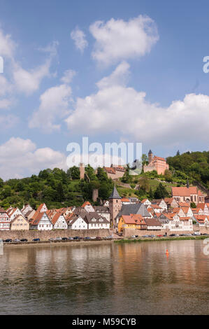 Hirschhorn am Neckar, Baden-Württemberg, Deutschland Stockfoto