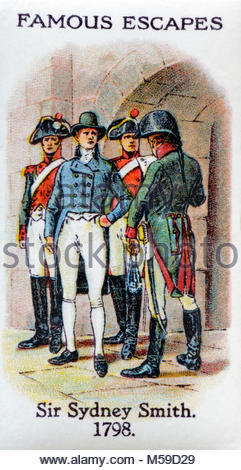 Berühmte Austritt - Sir Sidney Smith 1798 Stockfoto