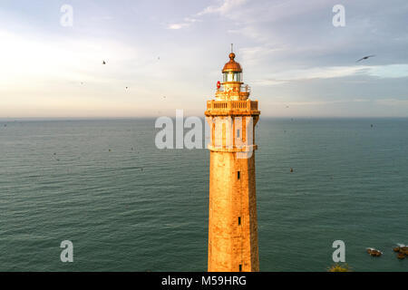 Royalty Free Stock Bild in hoher Qualität Luftaufnahme von Ke Ga Leuchtturm in Mui Ne, Phan Thiet, Vietnam. Stockfoto