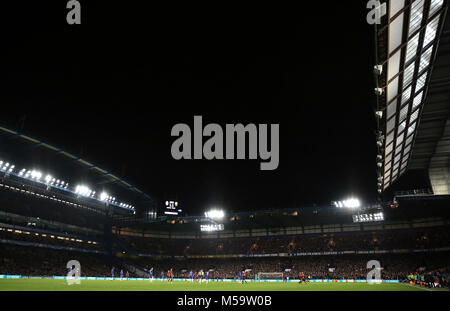 London, Großbritannien. 20. Februar, 2018. Stamford Bridge, Heimat des Chelsea Football Club - Chelsea v Barcelona, UEFA Champions League, Achtelfinale, Hinspiele, Stamford Bridge, London - 20. Februar 2018. Credit: Richard Calver/Alamy leben Nachrichten Stockfoto