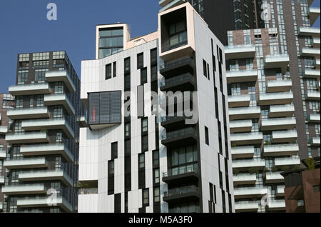 Moderne Büro- und Wohngebäude in Porta Nuova Viertel, Mailand, Italien Stockfoto