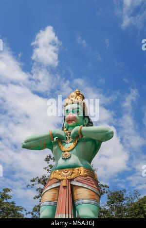 Statue von Lord Hanuman am Batu Höhlen, in Kuala Lumpur, Malaysia Stockfoto