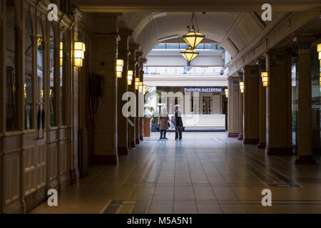 Das Innere der Blackpool Winter Gardens Stockfoto