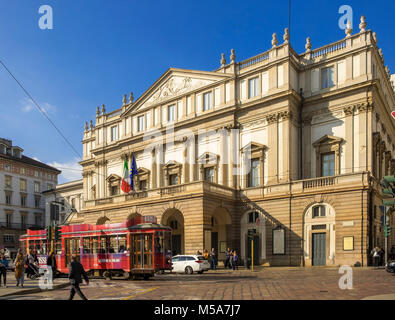 Das Opernhaus La Scala, Teatro alla Scala in Mailand, Italien Stockfoto