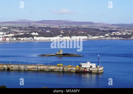 Der Stadt und dem Hafen von Douglas, Isle of Man Stockfoto