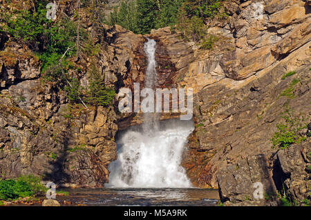 Laufende Adler fällt in Glacier Nationalpark Stockfoto