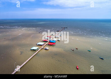 Royalty Free Stock Bild in hoher Qualität Luftaufnahme von Schinken Ninh Dorf, Phu Quoc, Vietnam Stockfoto