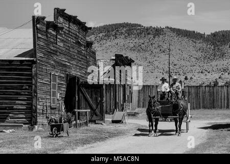 USA, Nordamerika, Rocky Mountains, Montana, Nevada City Ghost Town Stockfoto