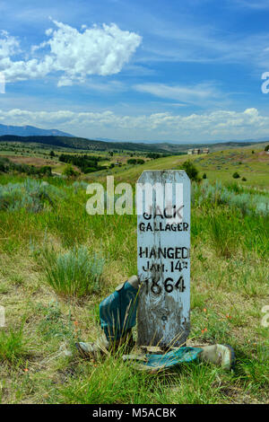 USA, Nordamerika, Rocky Mountains, Montana, Nevada City Ghost Town, Friedhof Stockfoto