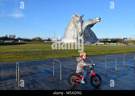 "Helix neue Bike'' Aufbau Digital' 'Park' 2 Falkirk ''Scotland', Stockfoto