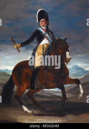 Francisco de Goya - Retrato Ecuestre de Fernando VII Stockfoto