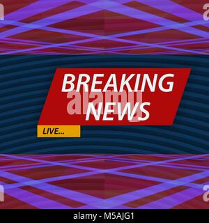 Breaking News. Vector Illustration Stock Vektor