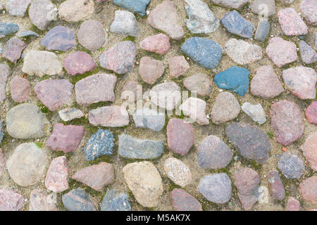 Die Steine sind in einem chaotischen Reihenfolge angeordnet sind und eine Textur Stockfoto