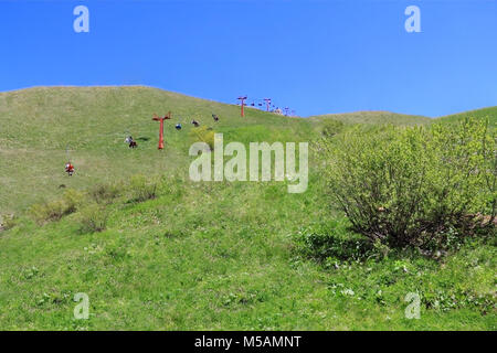 Bild der Standseilbahn in Kaukasus Stockfoto