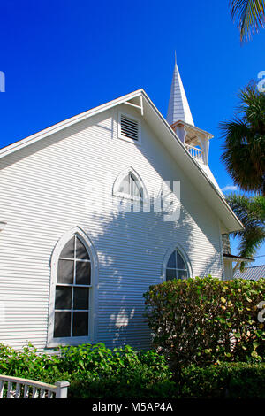 Die ersten Baptist-Kirche in Boca Grande am Gasparilla Island, FL, USA Stockfoto